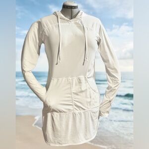BloqUV Women's Sun Protective UPF 50 Hoodie Dress Sz Lg
